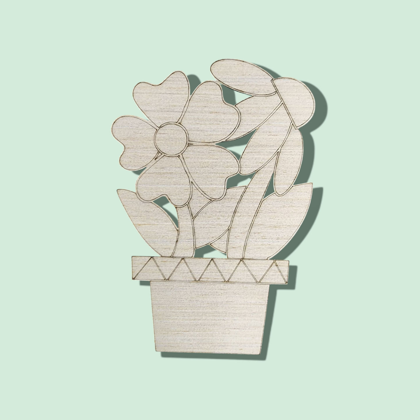 Spring Flower Pot Blank | Garden Decor DIY