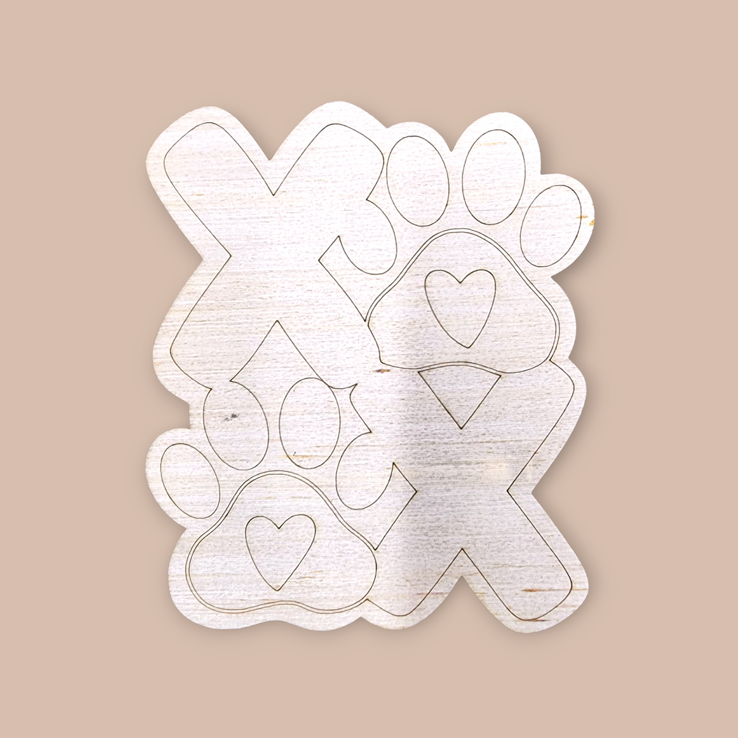 Puppy Love Door Hanger Blank | Pet-Themed Wood Craft