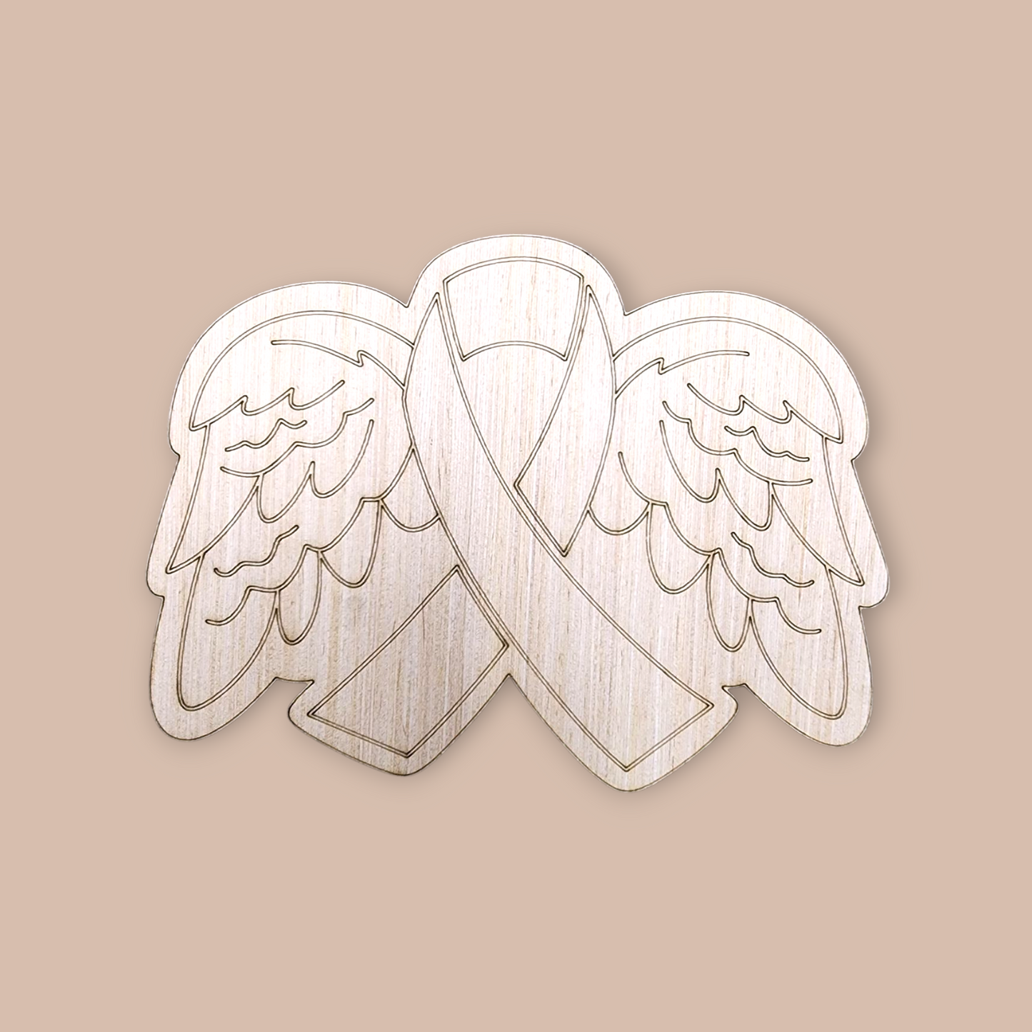 Angel Wings Door Hanger Blank | Memorial Wood Craft