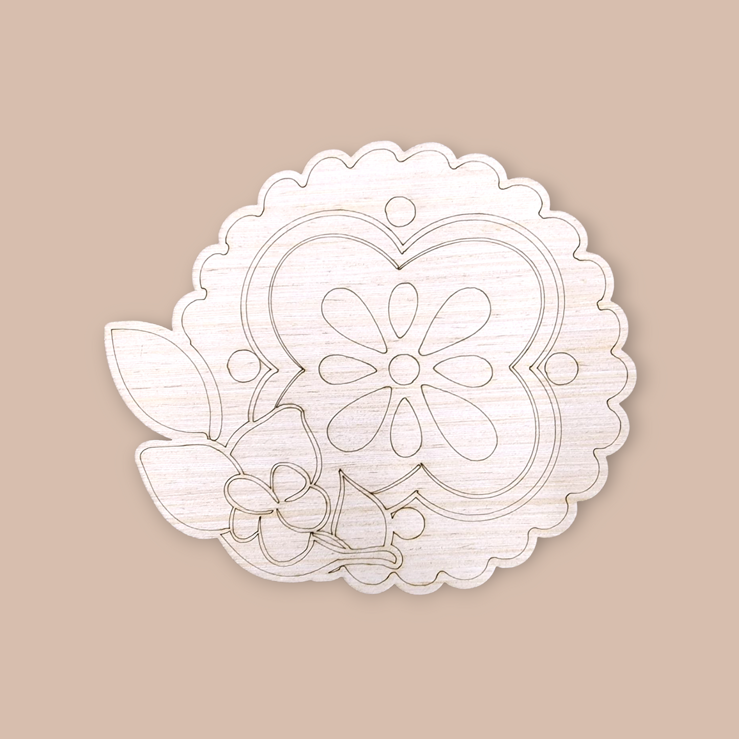 Floral Welcome Round Blank | Spring Wood Sign DIY