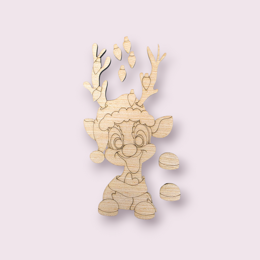 3D Reindeer With Lights (MJ141-3D)