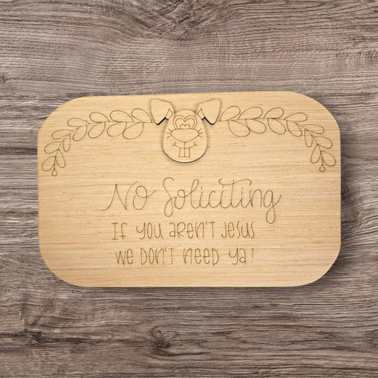 No Soliciting Interchangeable (WP064)