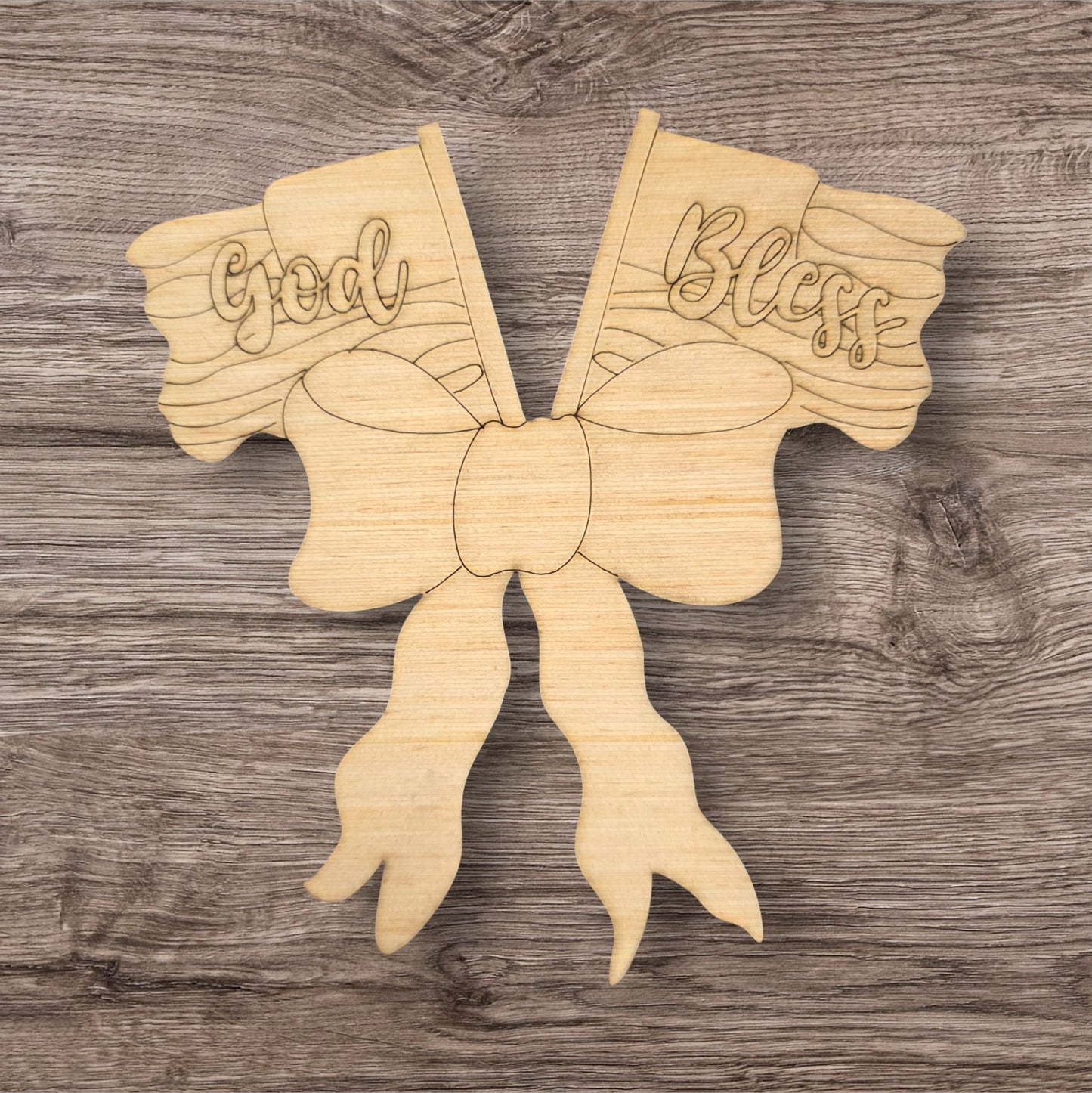 God Bless America Flags/Bow (RA060)