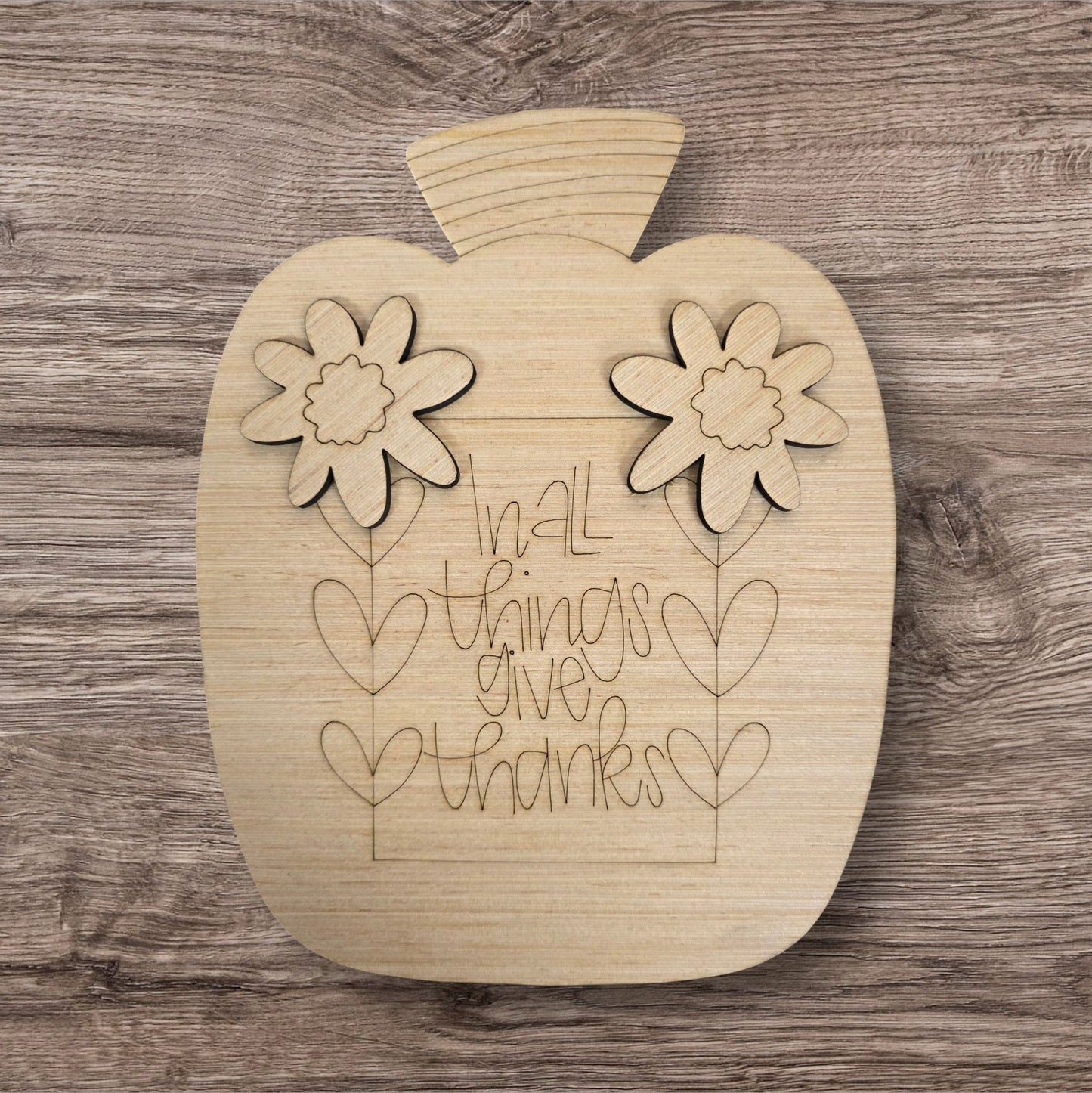 3D Give Thanks Pumpkin (BA057-3D)