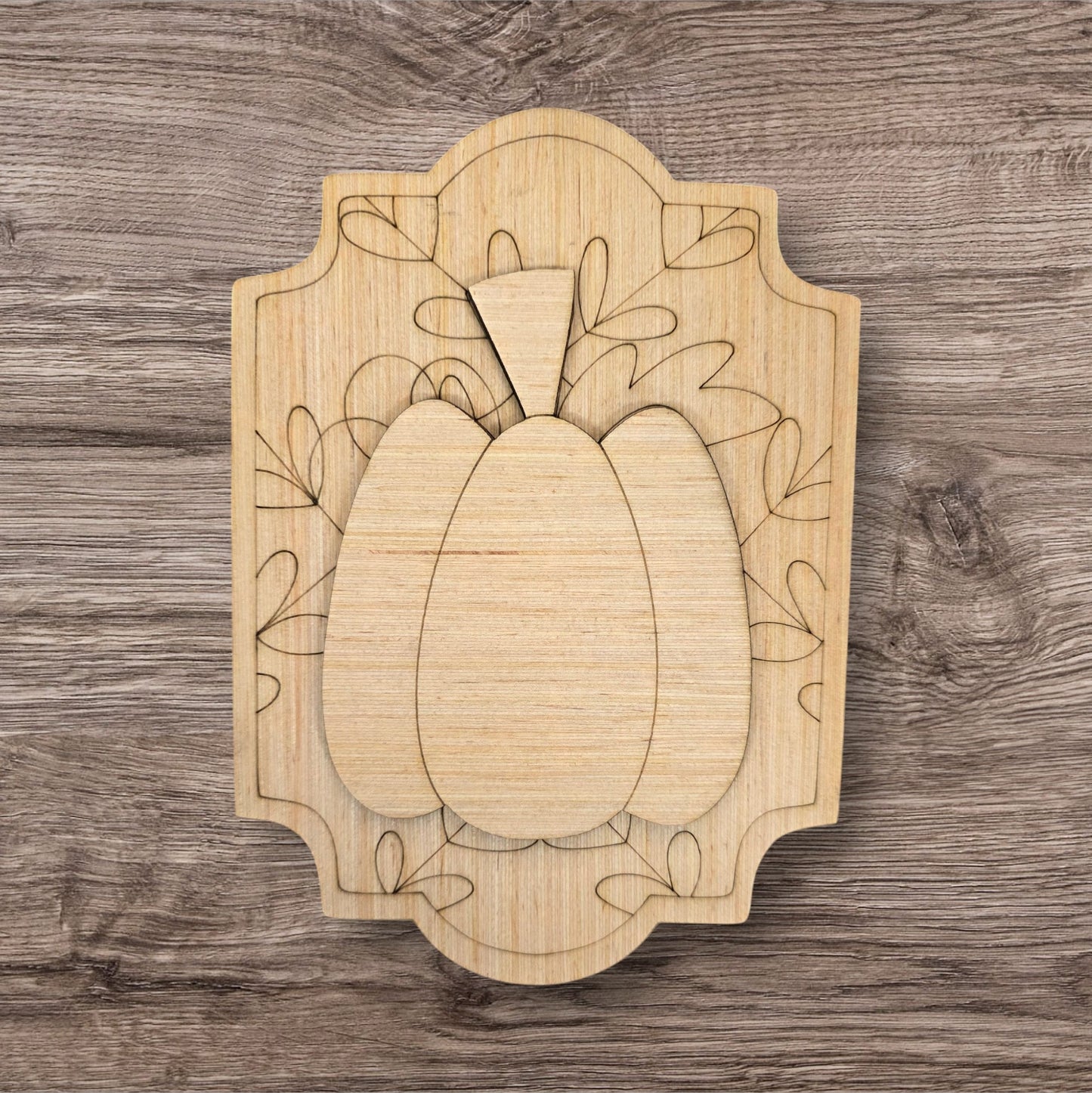3D Pumpkin Plaque (BA072-3D)