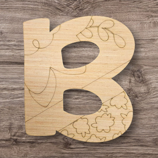 Floral Alphabet (BA240)