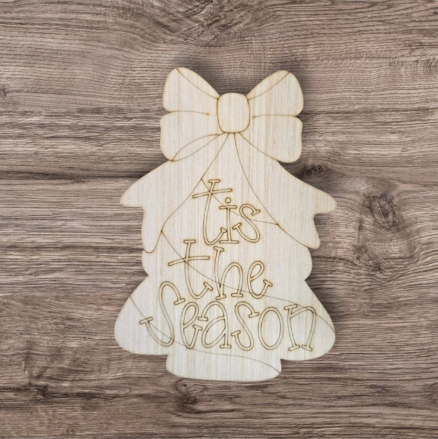 Tis The Season Christmas Tree Ornament (LL046-O)