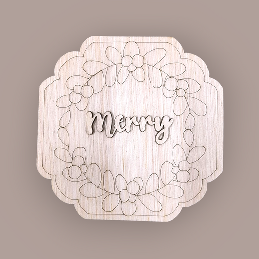 3D Merry Plaque (RA096)
