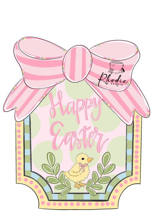 Happy Easter Chick Plaque (RA146)