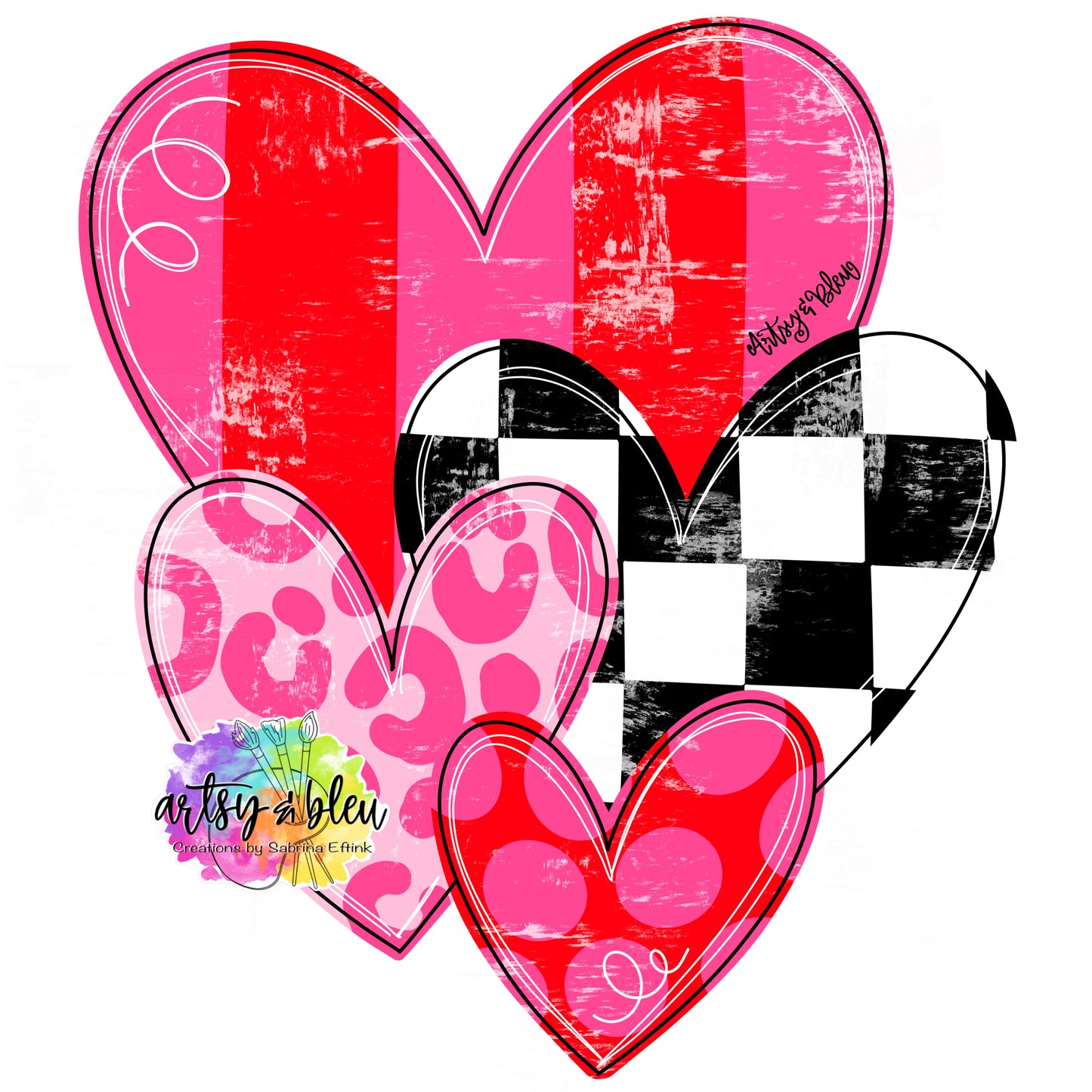 Stacked Hearts (AB008)