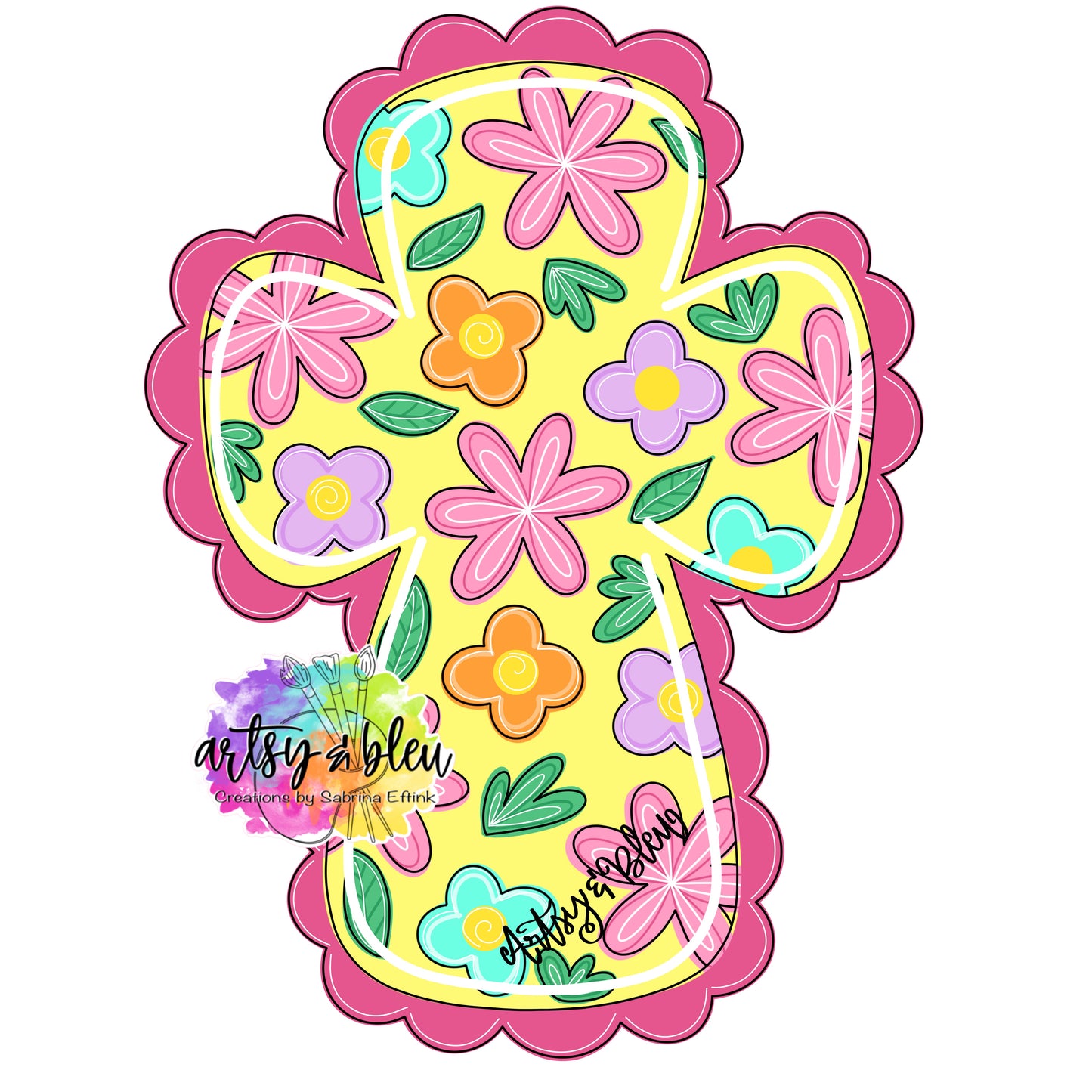 Floral Cross (AB022)