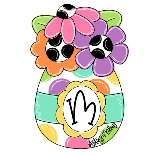 Easter Egg Monogram (AB025)