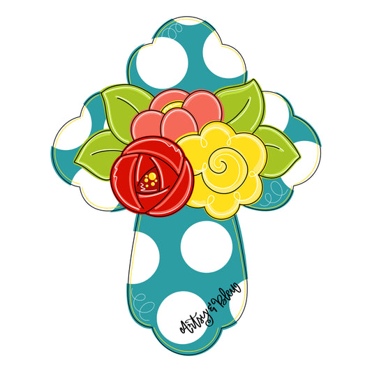 Floral Cross (AB026)