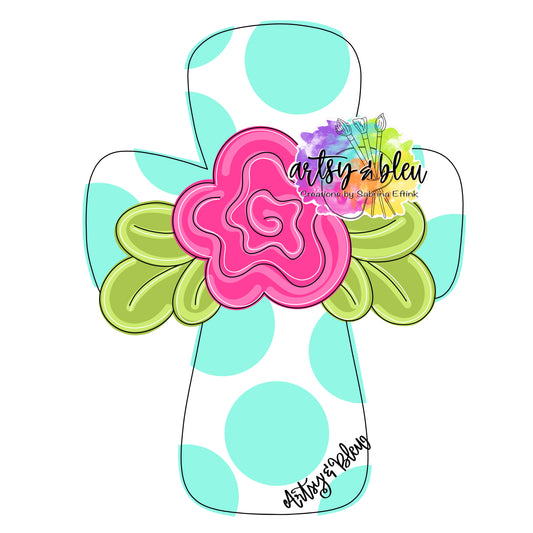 Floral Cross (AB027)