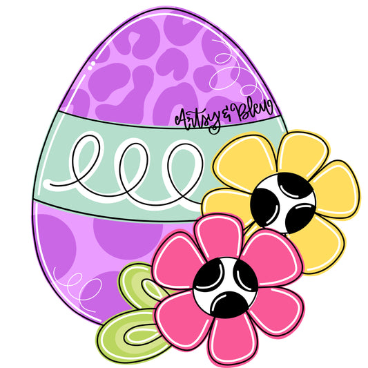 Floral Easter Egg (AB030)