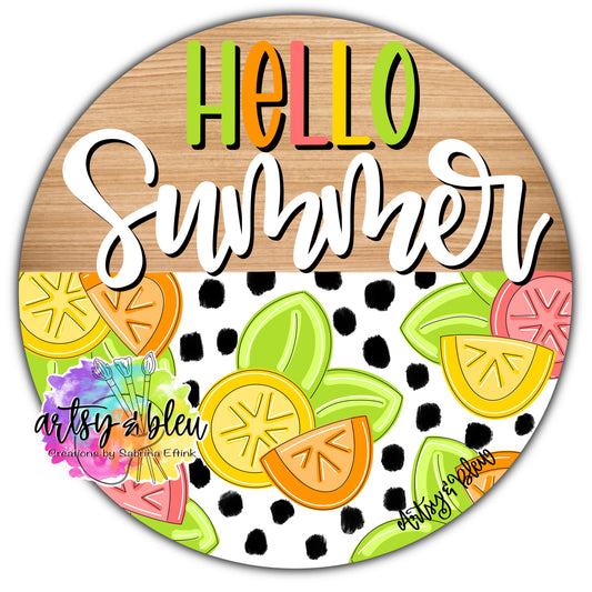Hello Summer Citrus Round (AB056)