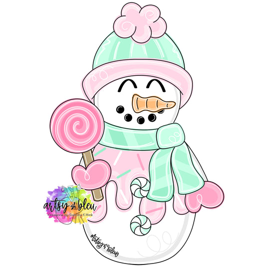 Lollipop Snowman Ornament (AB124-O)