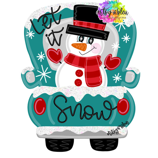 Let It Snow Truck Ornament (AB129-O)