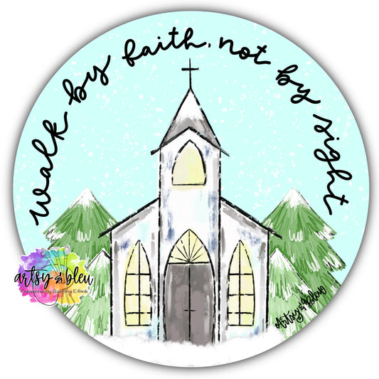 Winter Church Ornament (AB139-O)