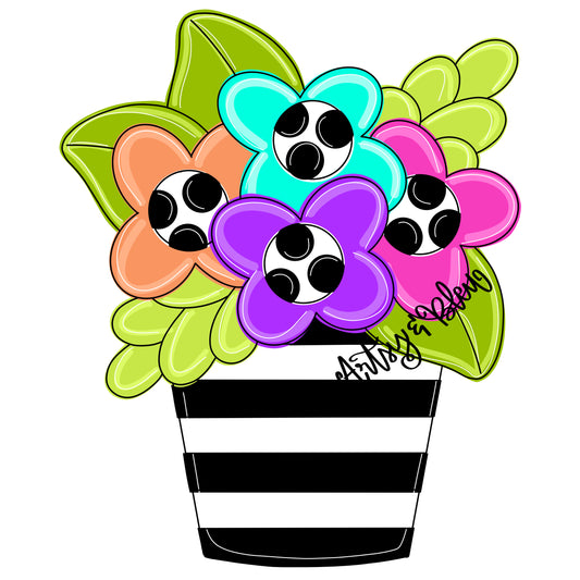 Striped Floral (AB151)