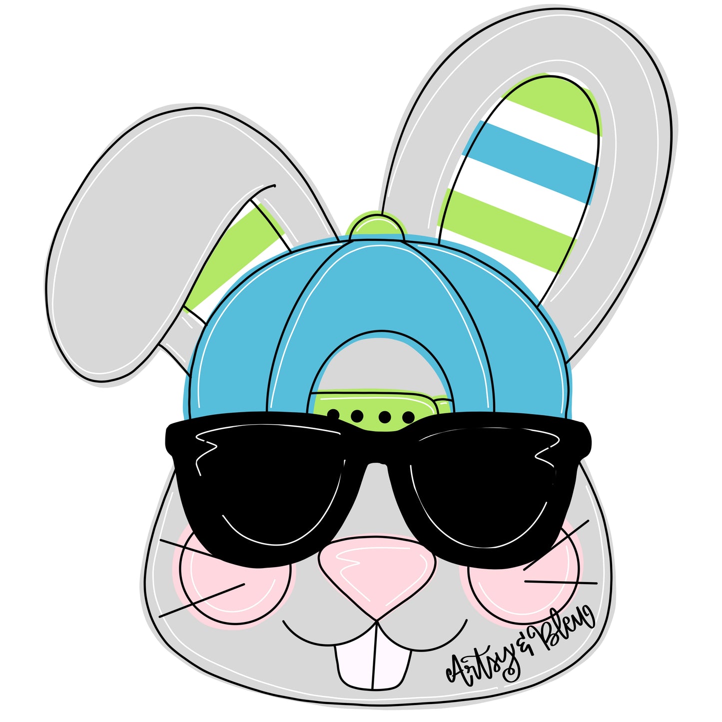 Cool Bunny Head (AB196)