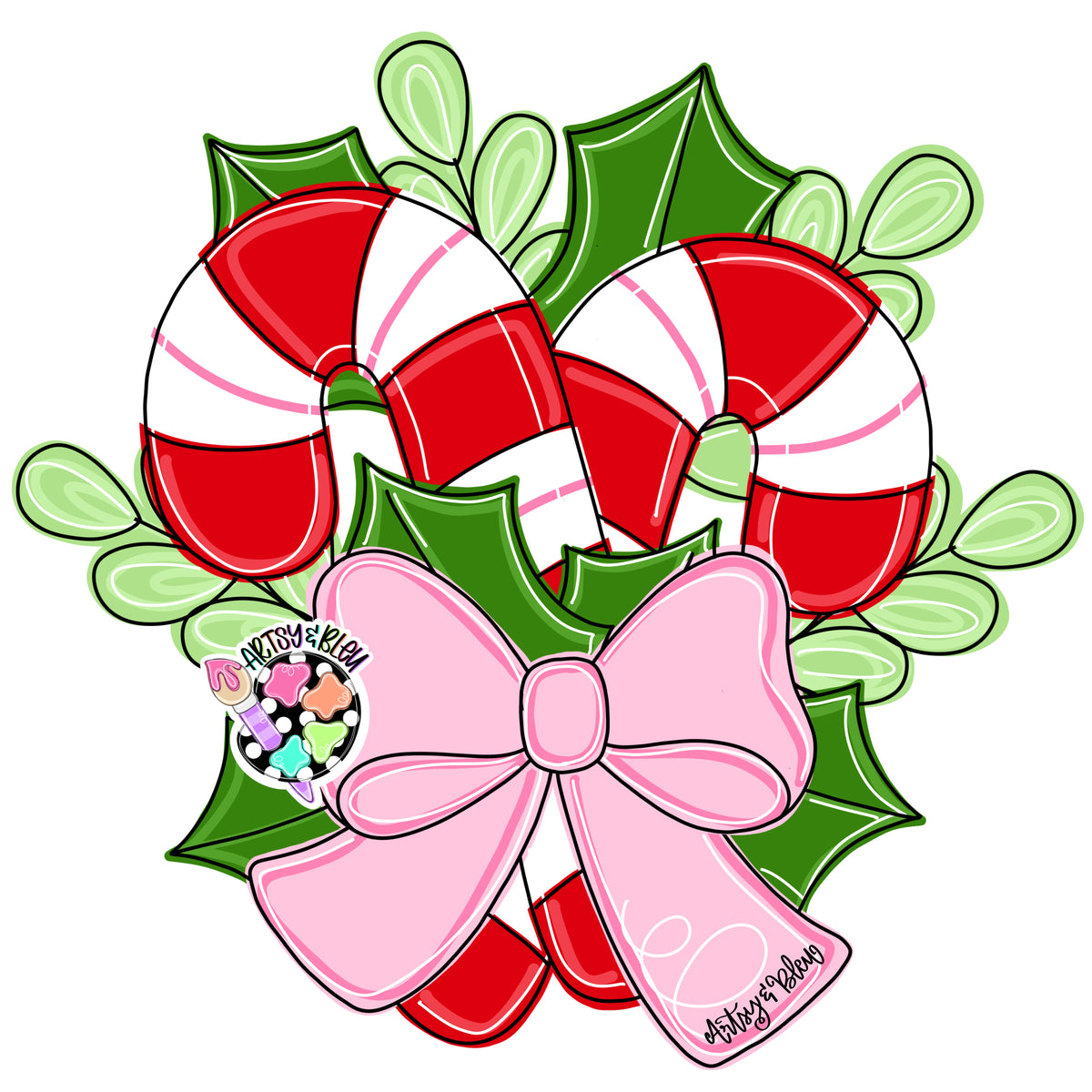 Candy Canes Ornament (AB225-O)
