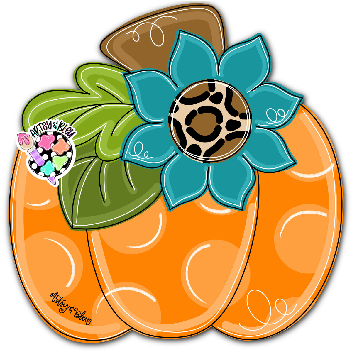 Floral Pumpkin (AB228)