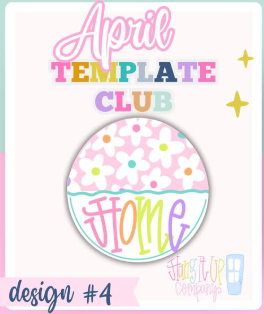 Flower Home Round Blank | Farmhouse Welcome Sign DIY