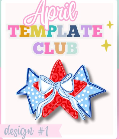 Stars & Bow Wood Blank | Holiday Decor DIY Craft