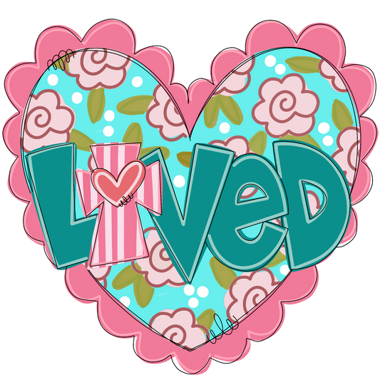 Loved Heart With Cross (BA077)