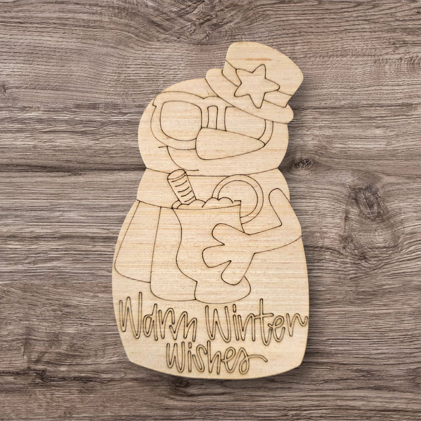 Warm Winter Wishes Snowman (BA092)