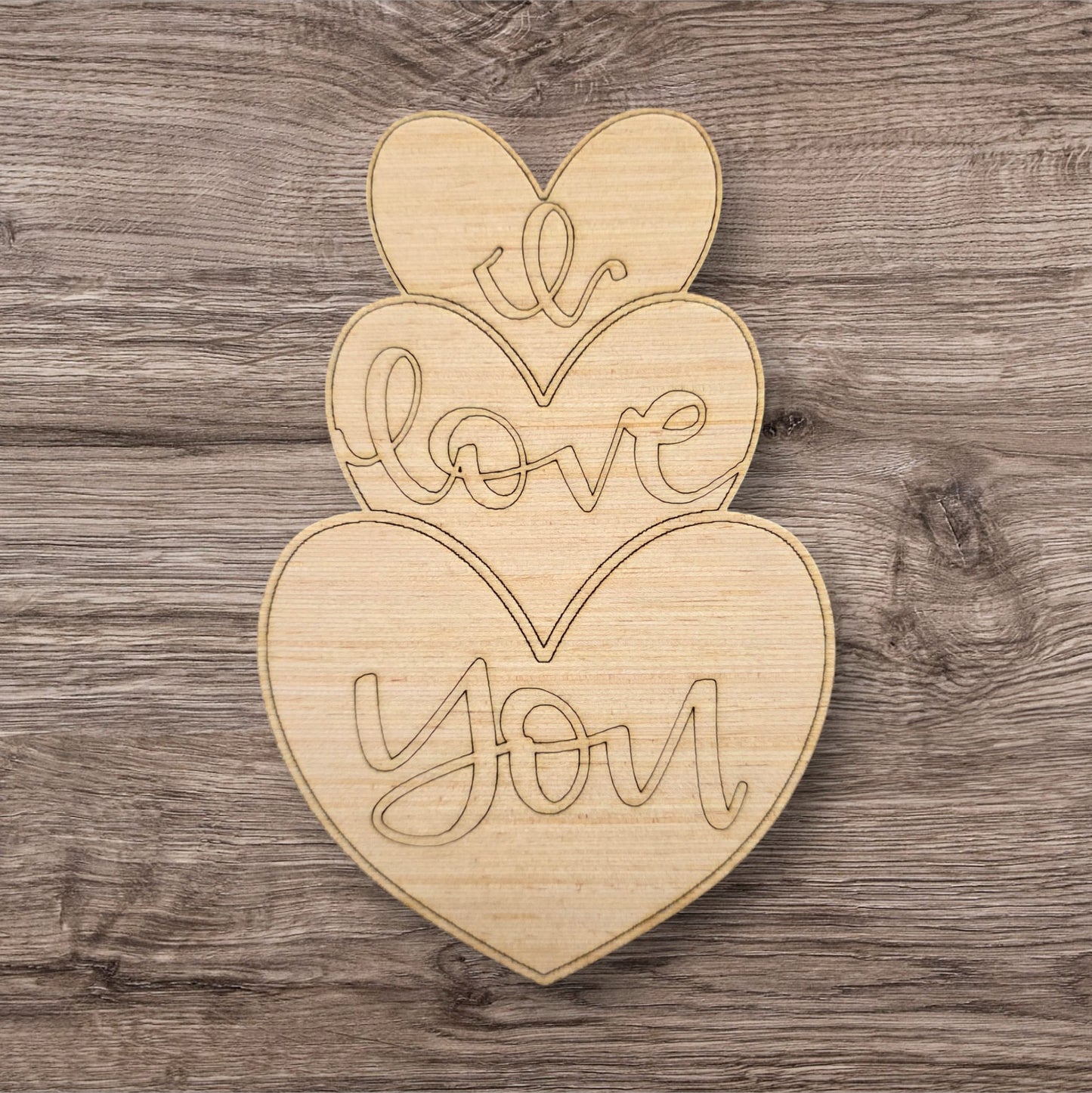 I LOVE YOU HEART STACK (BA150)