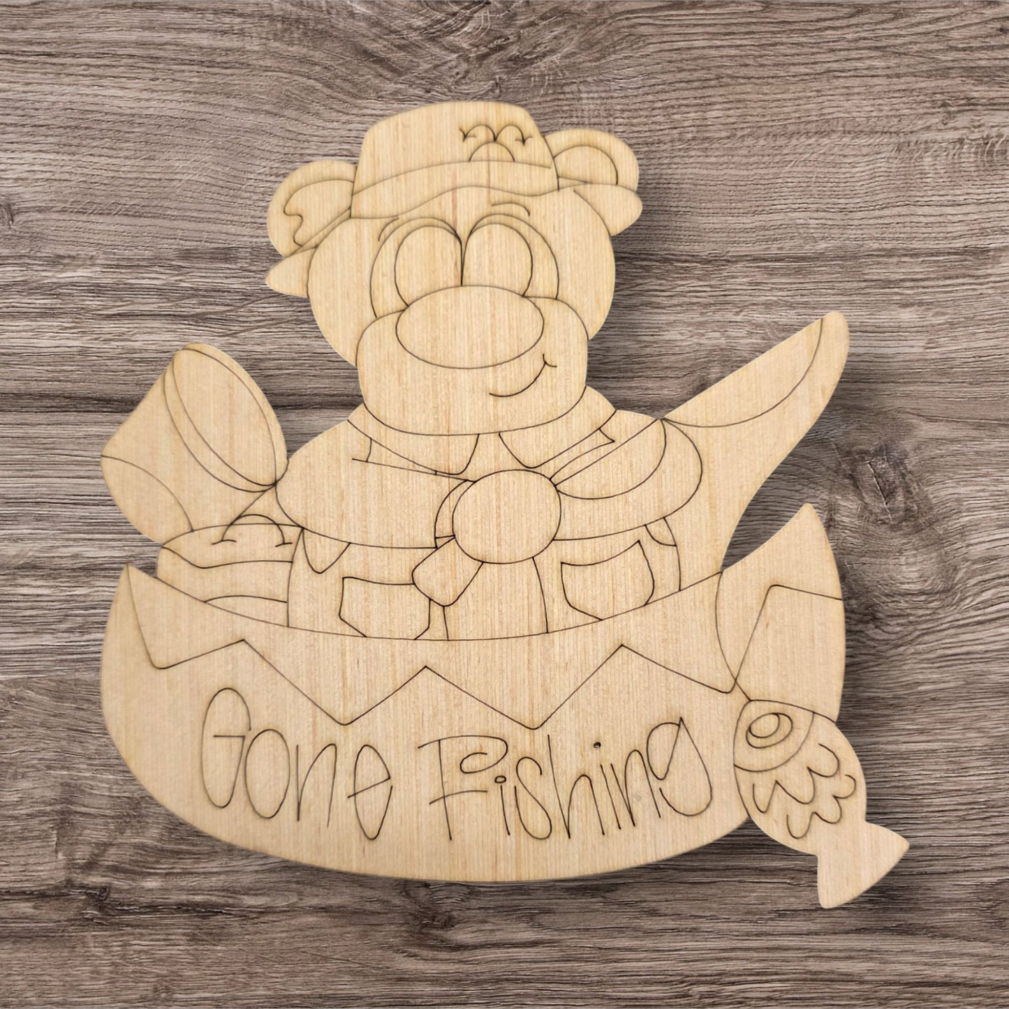 GONE FISHING BEAR (BA157)