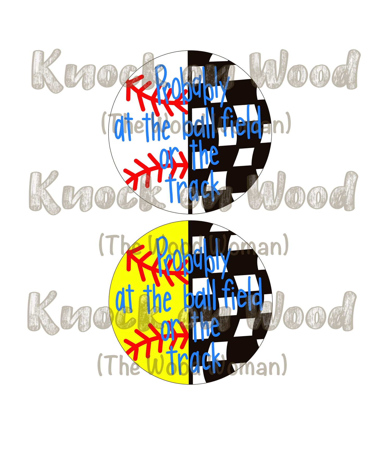 Baseball/Racing Round (KW043)