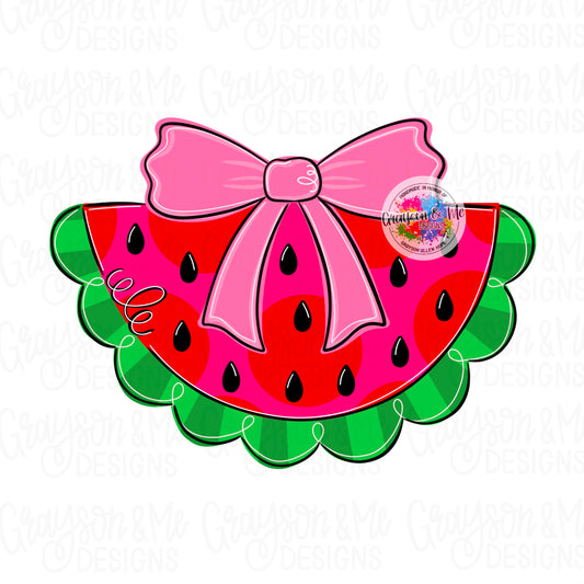 Watermelon Door Hanger Blank | Summer Fruit Wood Craft