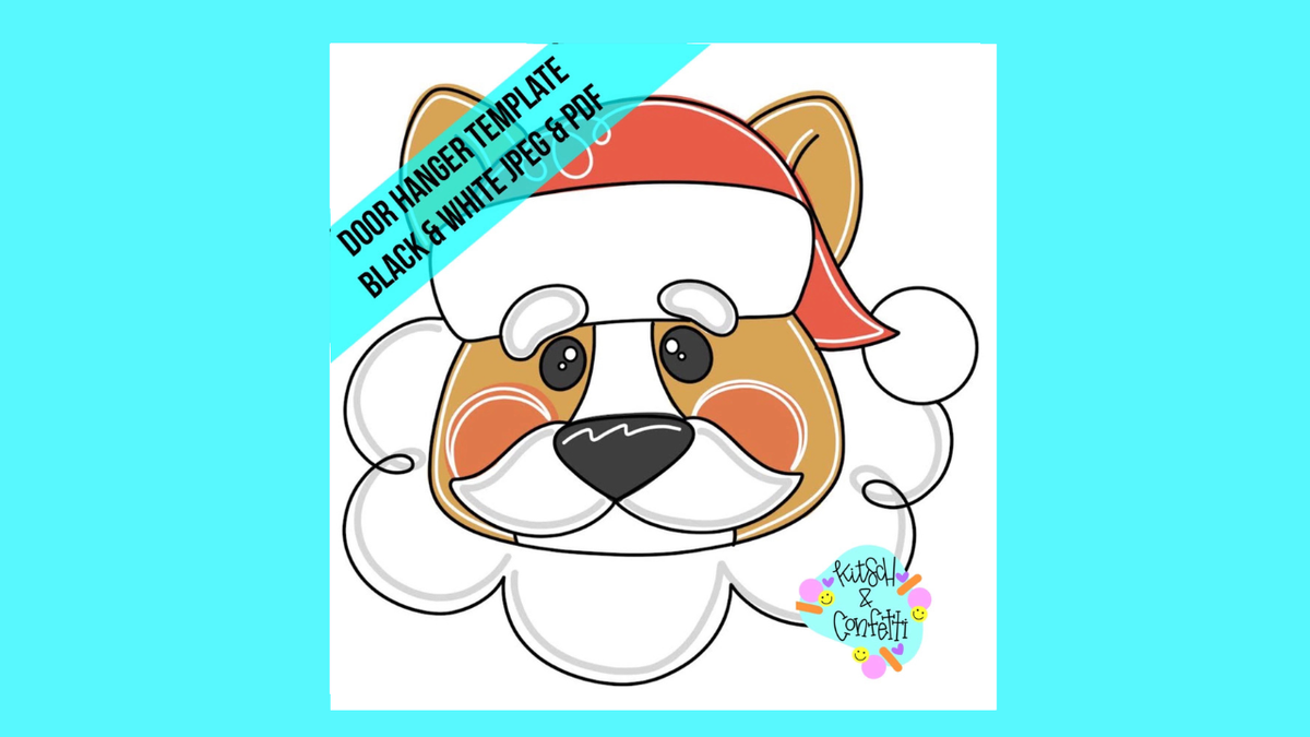 Santa Corgi Ornament (KC142-O)