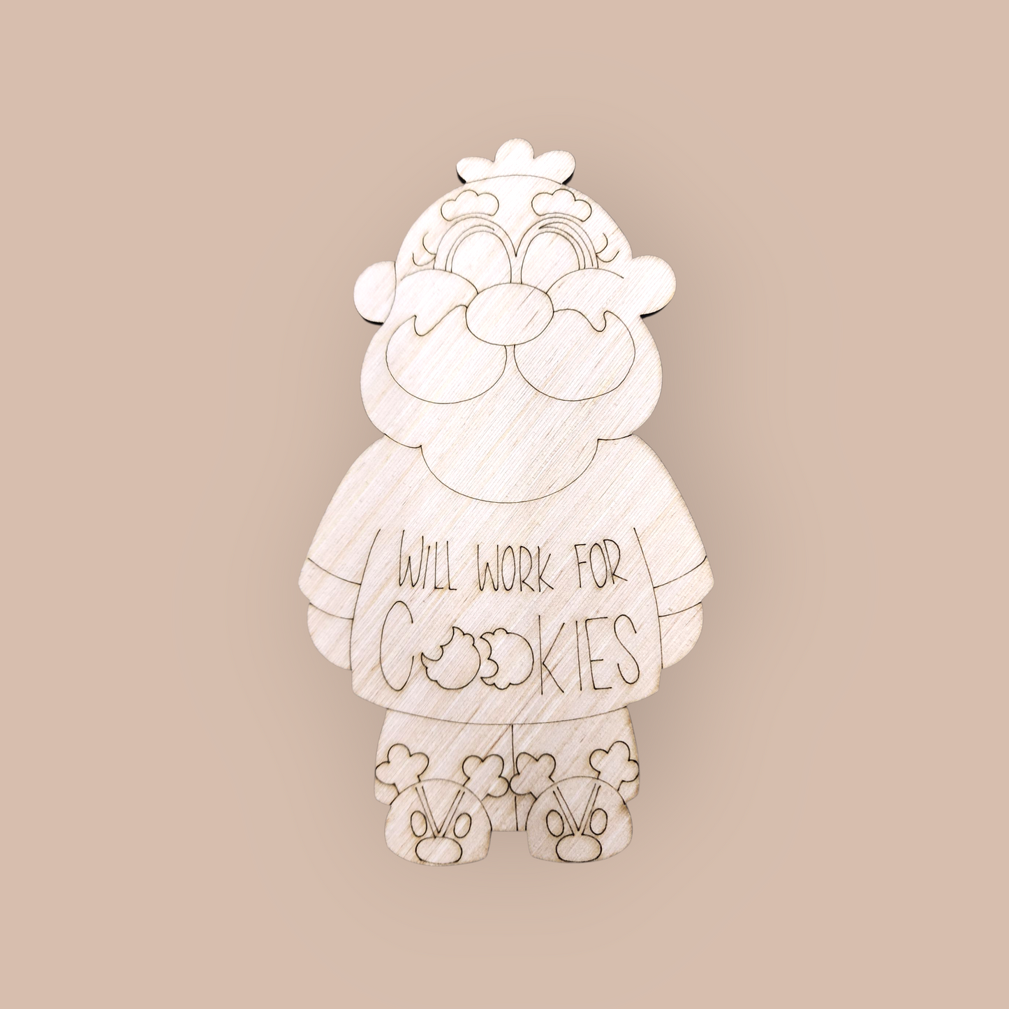 Will Work For Cookies Santa (MJ039O)