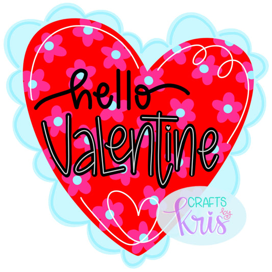 3D Patterned Hello Valentine (CK003-3D)