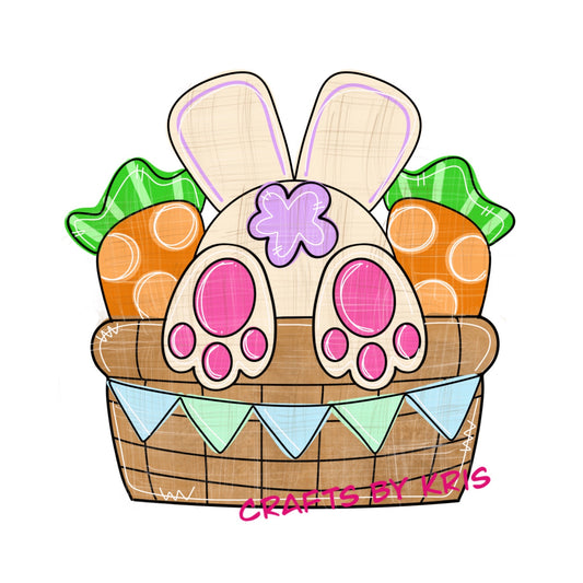 3D Bunny Basket (CK006-3D)