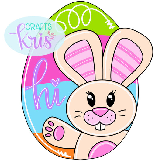 3D Bunny Egg (CK015-3D)