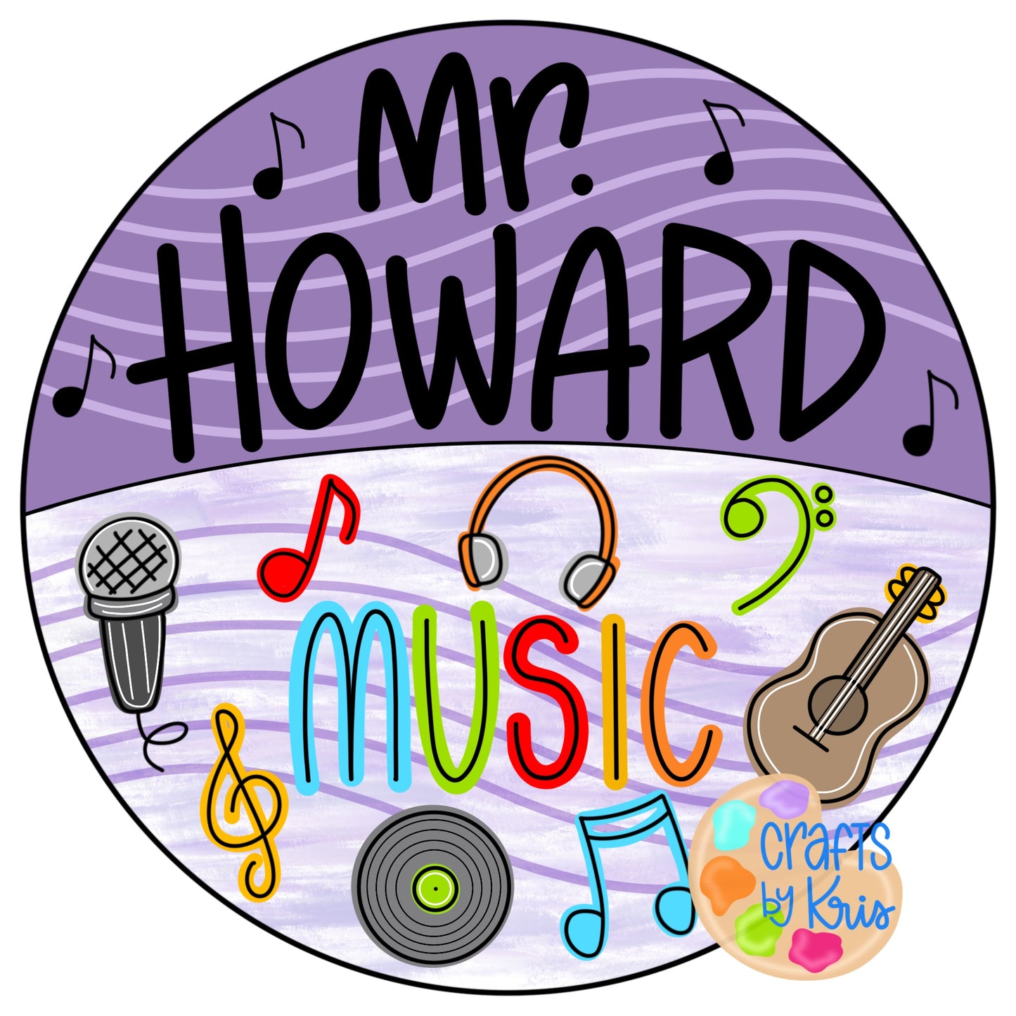 Music Teacher Round (CK056)