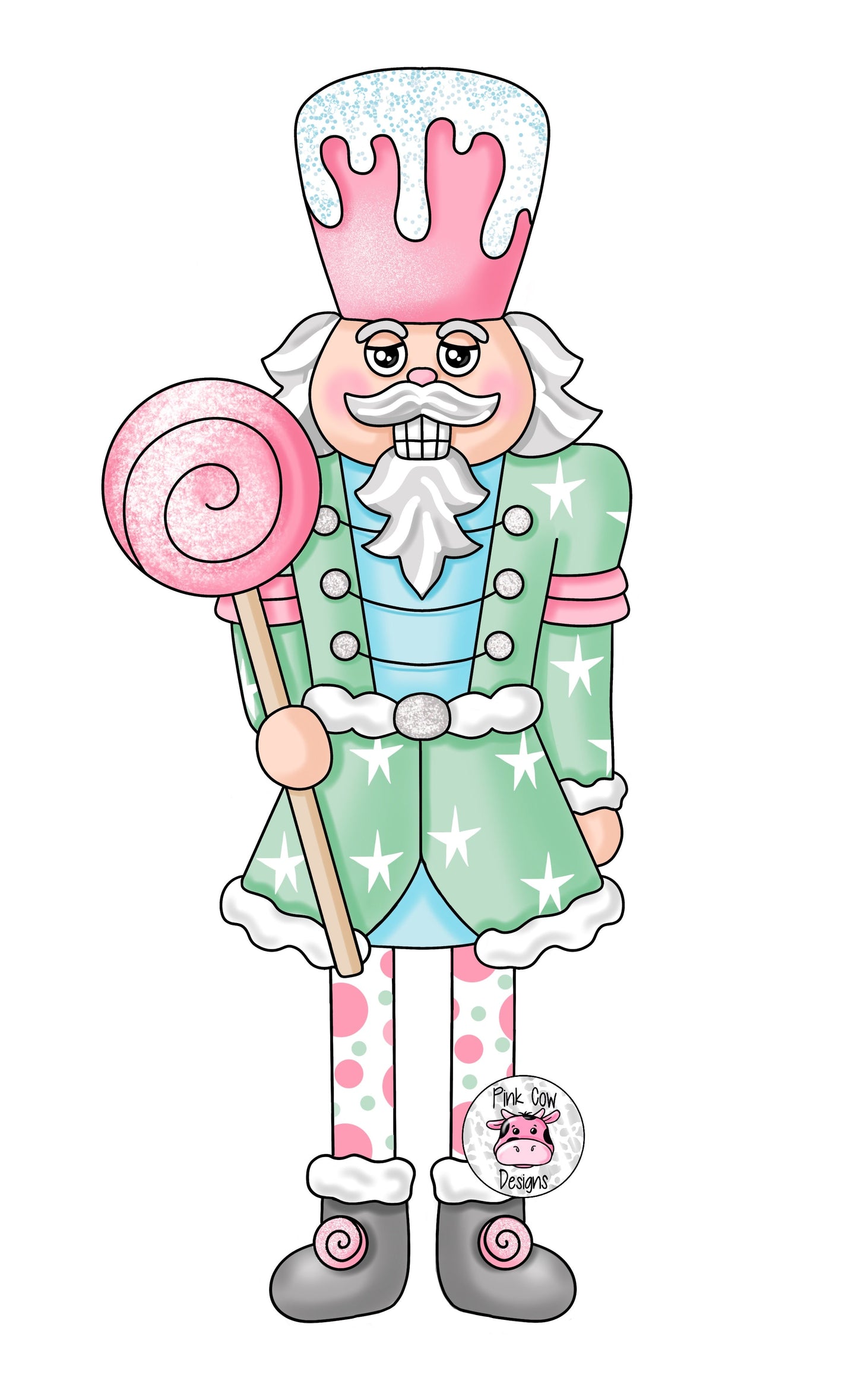 Ribbon Leg Nutcracker (PC025O)