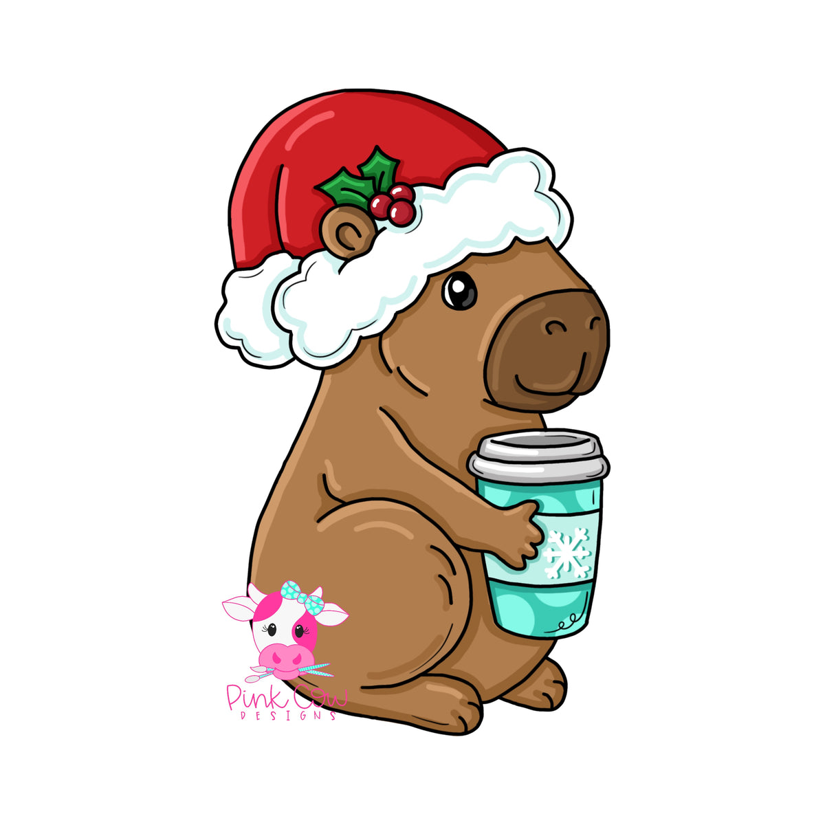 Christmas Capybara Ornament (PC253-O)