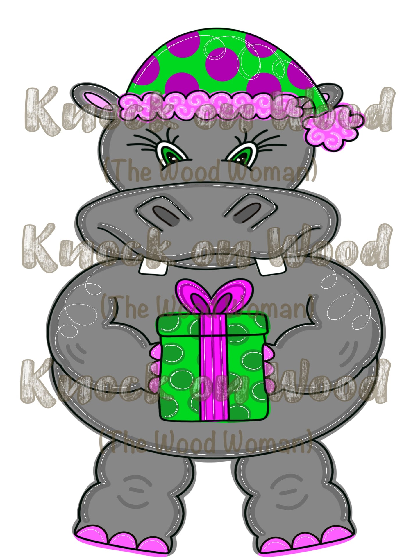 Christmas Hippo (KW012)