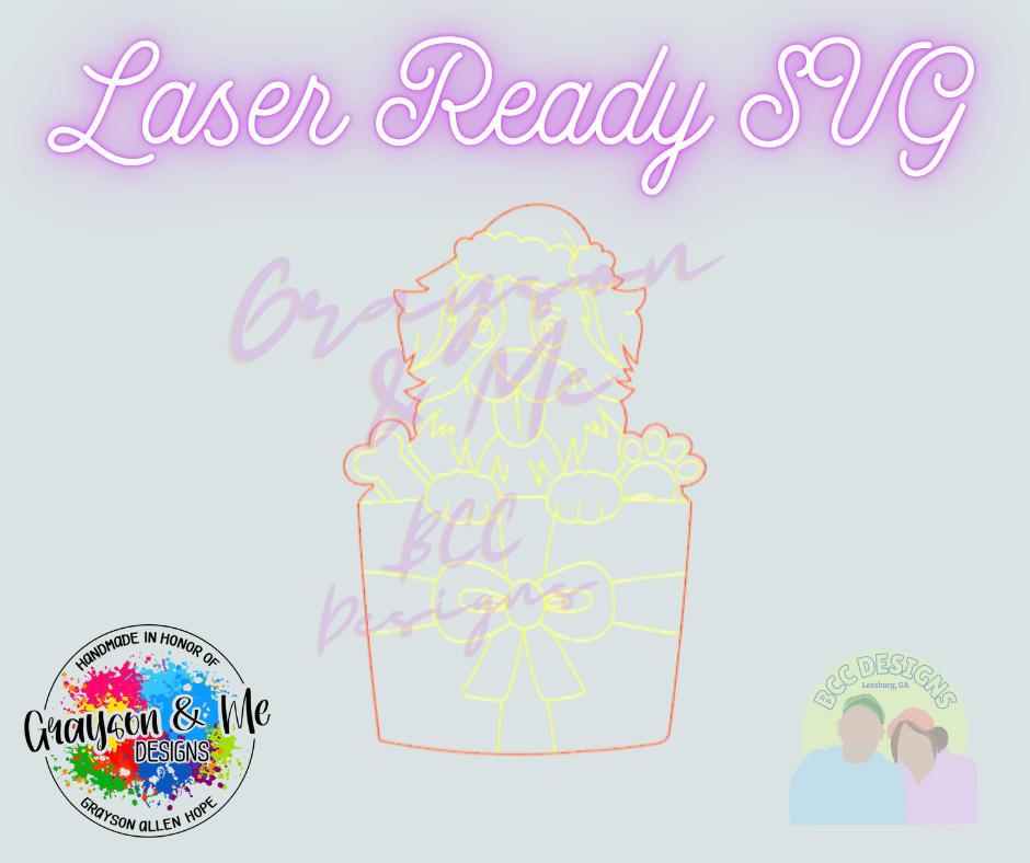 Aussie Christmas Gift - Laser Ready SVG