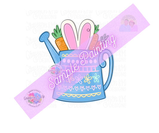 Easter Watering Can - Laser Ready SVG