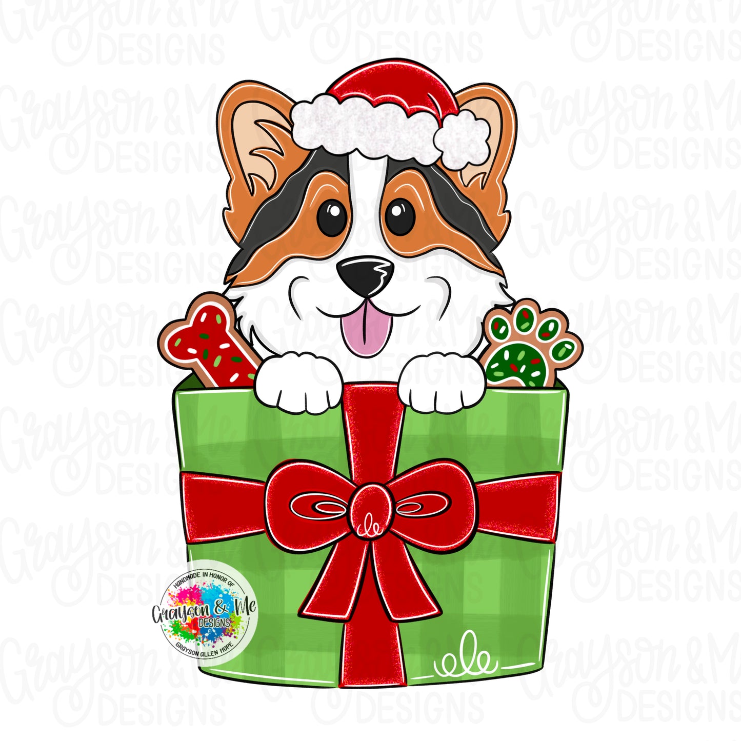 Corgi Christmas Gift (GM084)