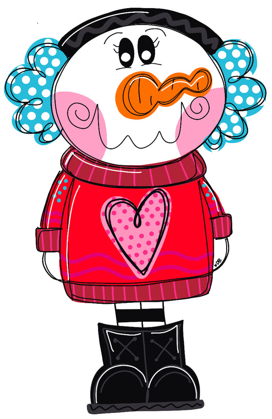 Heart Snowman (DB026)