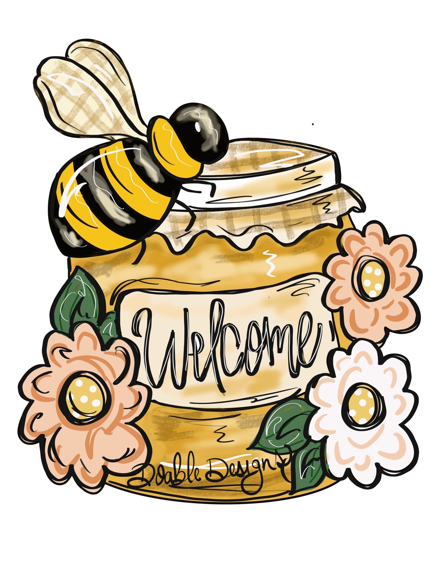 Welcome Honey Jar (DD071)