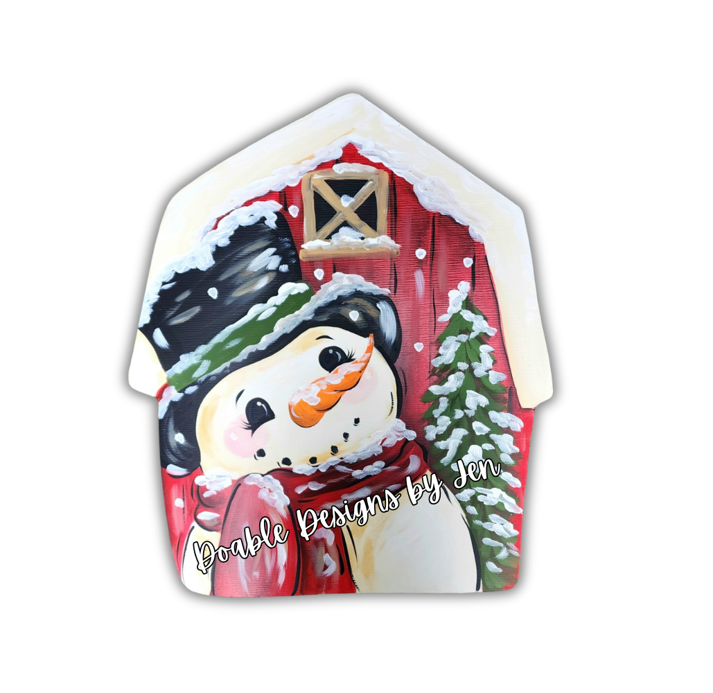 Snowy Barn Snowman (DD092)
